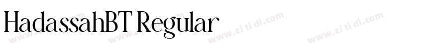 HadassahBT Regular字体转换 HadassahBT Regular字体转换